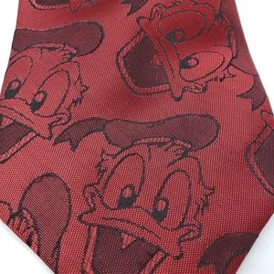 Balancine Disney Donald Duck Necktie Red Black